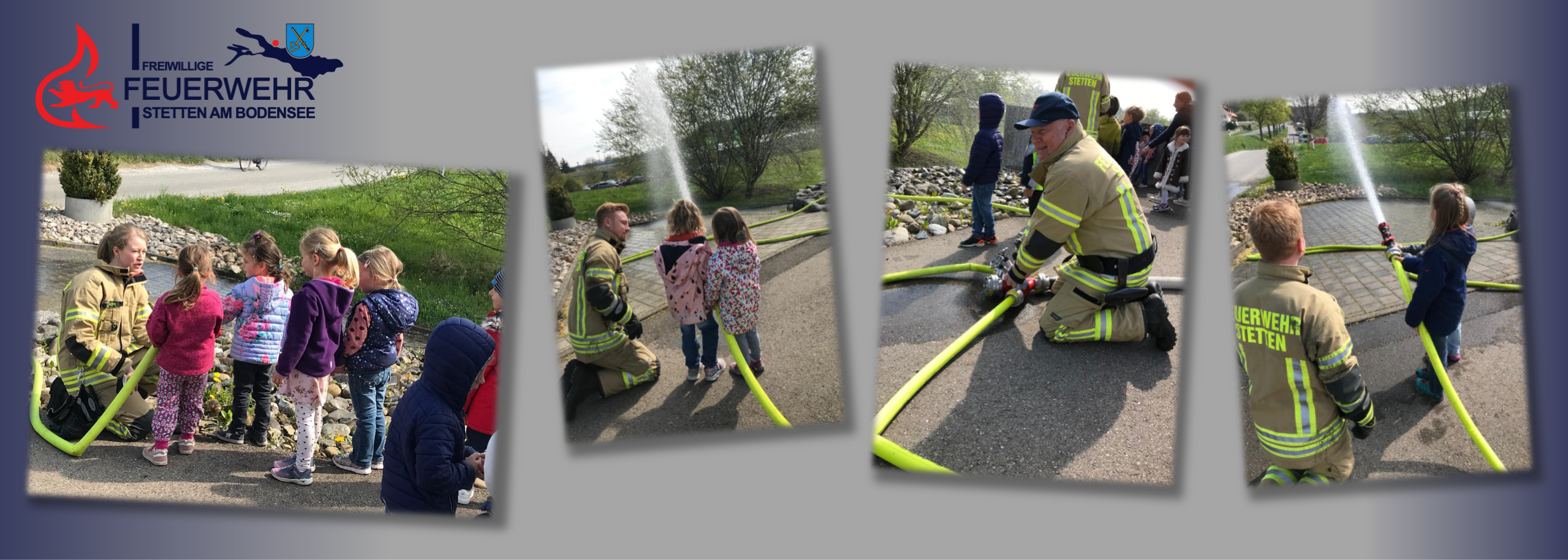 Kindergarten besucht die Feuerwehr