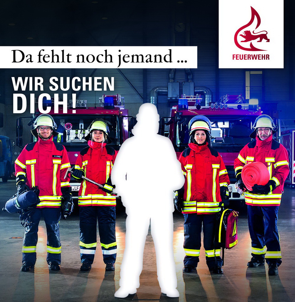 Feuerwehr Werbekampagne Lücke